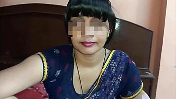 desi long hair babe rides hard in cowgirl with clear moans