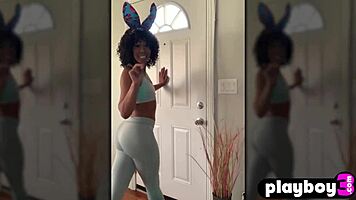 petite ebony milf misty stone strips perfect ass for solo fingering tease