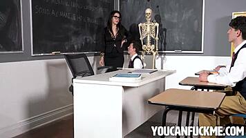 Italian Teacher Valentina Nappi Blowjobs Petite Students POV Reality!