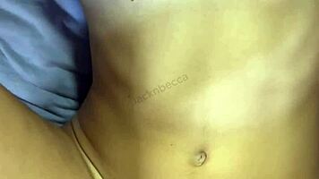 Skinny college slut girlfriend fucked hard missionary moaning