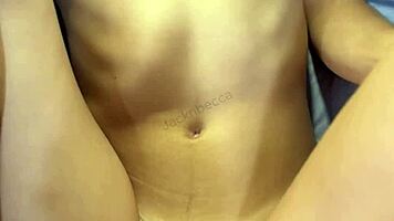 Skinny college slut girlfriend fucked hard missionary moaning