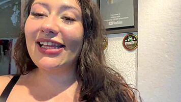 Brazilian BBW milf reunites with couple for explosive vibrator creampie orgy