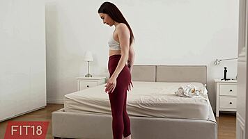 fit18 matty mila perez pov casting with latvian beauty