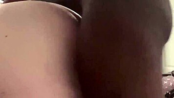 Curvy BBW thick ass white babe sucks and rides monster BBC doggystyle