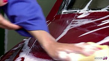 Tanned redhead milf seduces blonde teen to lesbian dildo orgasm frenzy!