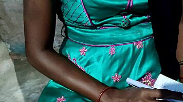 desi housewife drops book for steamy teacher fuck session