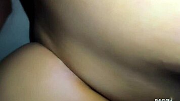oiled housewife pussy creampied after intense massage pounding