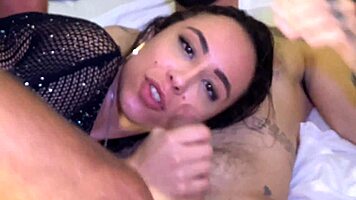 crazy brazilian slut rides double cocks after club in wild mmf dp 😈🍆💦