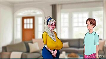 old widow craves fat young cock deepthroating her throat in church cheating scene