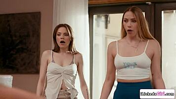 Latina Lesbian Stepdaughters Lick Busty Stepmom Pussy Turns