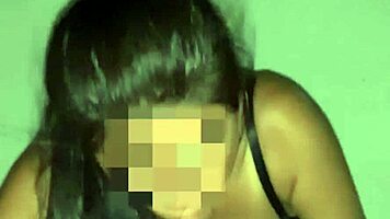 she dives into sloppy 69 gagging on brazilian cock