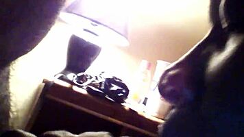 ebony babe spits sloppy on cock for facial finish