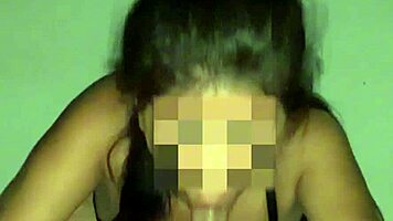 she dives into sloppy 69 gagging on brazilian cock