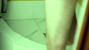 young stallion steams up shower with teasing strokes