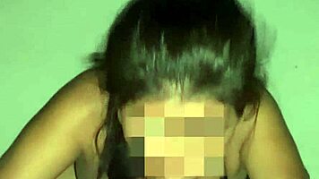 she dives into sloppy 69 gagging on brazilian cock