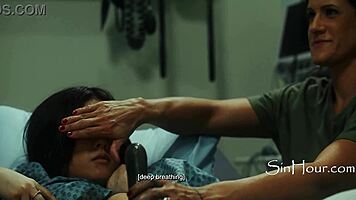 lulu chu's pussy mutates wildly in lesbian strapon threesome