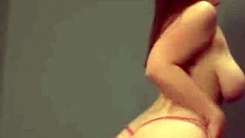 chubby brunette bombshell rides with her massive natural tits bouncing wildly