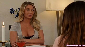 the petite client gets licked deep by her lawyer in hot girl-on-girl action