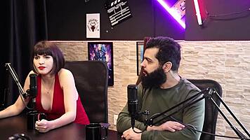 lady snow and lord kenobi share sensual casting highlights in sheer red lingerie part 6