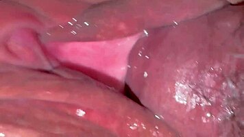 A shy virgin spreads for cock tasting at christmas with wet pussy licks first