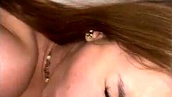 athletic brunette roommate flashes her narrow ass during dirty homemade workout