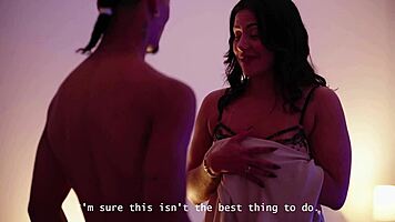 curvy colombian milf neighbor blows fat cock then rides to cumswap