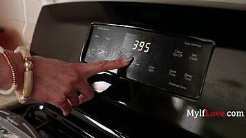 baking session tempts into risky passionate breeding fun