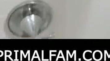 Skinny blonde teen threesome with ebony milf and man