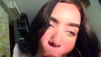 petite latina schoolgirl in uniform gets crazy creampie from teacher