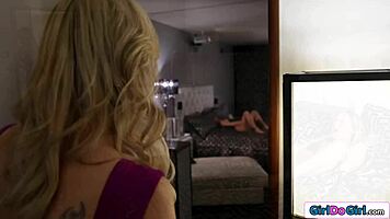 petite babe licks milf pussy desperately to escape punishment