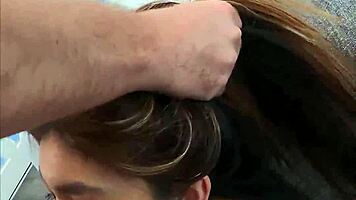 Tiny Asian convulses wildly from monster cock orgasms