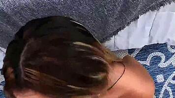 Tiny Asian convulses wildly from monster cock orgasms