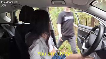 crazy anal whore spreads tight asshole for rough public assfucking and cum
