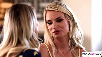 i licked a girl? no way, hot 3some with big tits milf and small tits teen grinding hairy pussies 😏