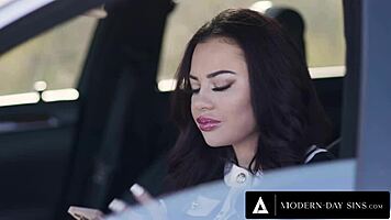 Sabina Rouge Joins Bella Rolland's Lover for Redhead Threesome Licks