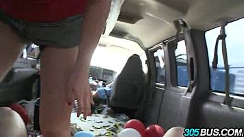 Redhead Delila Darling's explosive 4th of July outdoor cash fuck