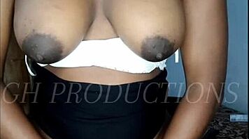 Ebony Teen Slut Endures Hardest Backshots in Sloppy Wet Pussy