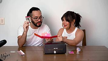 vegas couple tests chubby latina sex doll pov riding creampie in bedroom heat