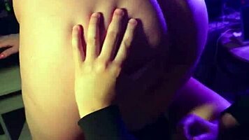 He pauses his game for her sloppy blowjob then fucks hard.