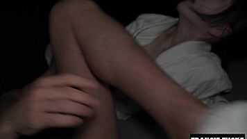 submissive petite japanese teen punished with rough face fucking deepthroat and creampie in garage