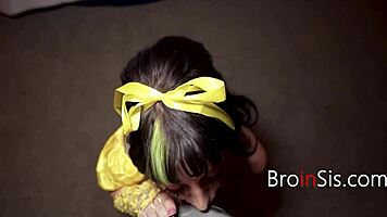 OBLIVIOUS STEPSIBLINGS GO NASTY AT HALLOWEEN PARTY IN COSTUMES!