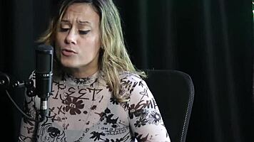 brazilian latina angelica morango's naughty outdoor interview full of fetish teasing part 1