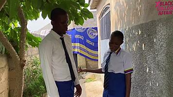 school classmate no run come fuck my wet pussy outside!