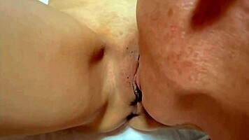 Amateur shaved pussy tempts with fresh post-virginity wetness