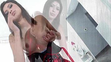 Shy petite blonde dives into deepthroat game with kisses