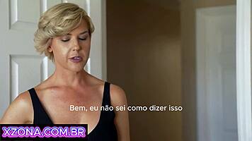 Blonde Teen MILF Threesome Sucking Riding Massive Cock POV