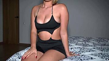 cucking stepbro watching my busty ex take old cock deep