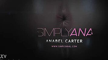 Anabel Carter squirts wildly during intense anal creampie fuck