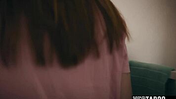 whoa pregnant redhead teen railed by massive throbbing cock