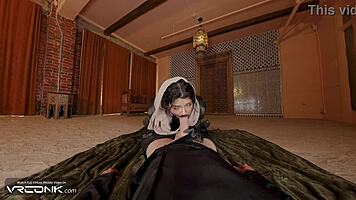 Vr chani in uniform bounces on atreides monster cock dune parody!